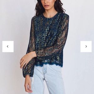 Australian top by Lenni The Label navy gold AU6/ XS